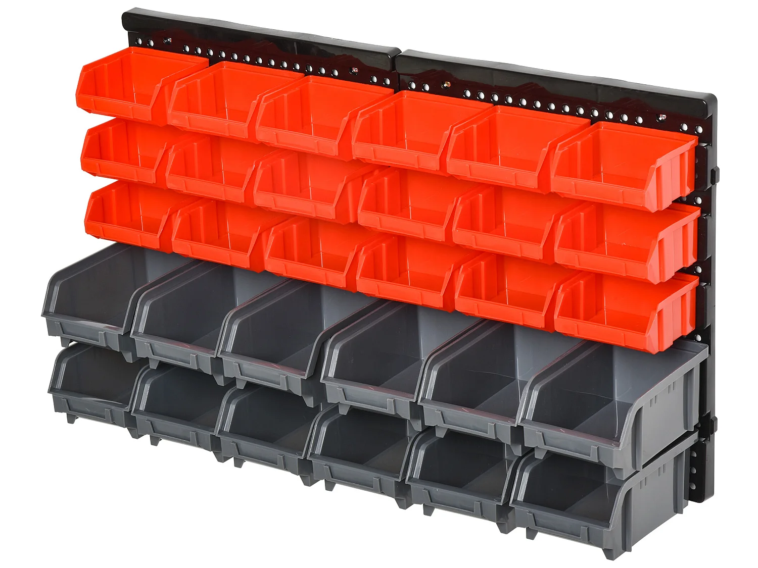 Estantería de 33 piezas rojo, gris 37.5x18x63 cm DURHAND