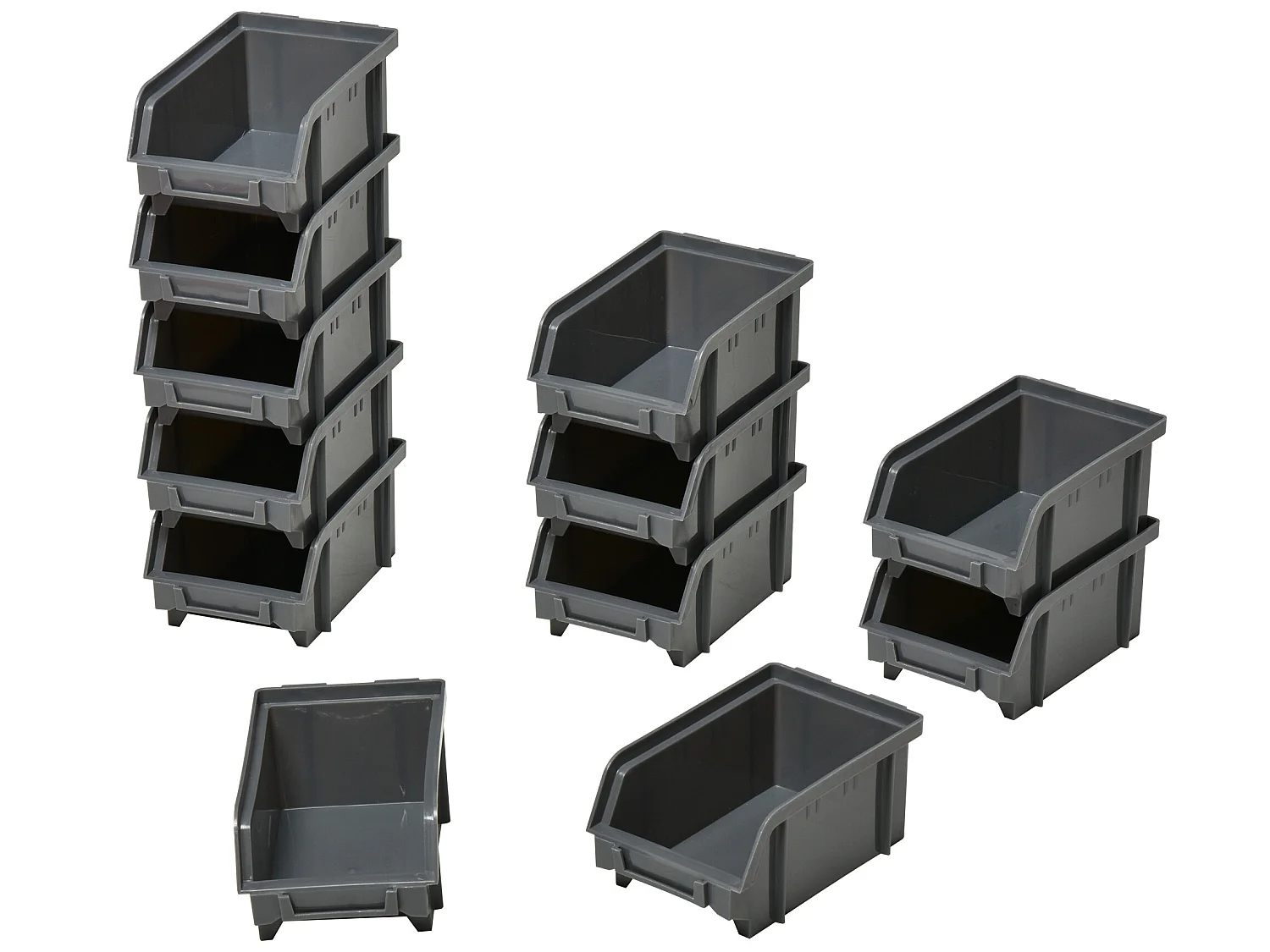 Estantería de 33 piezas rojo, gris 37.5x18x63 cm DURHAND