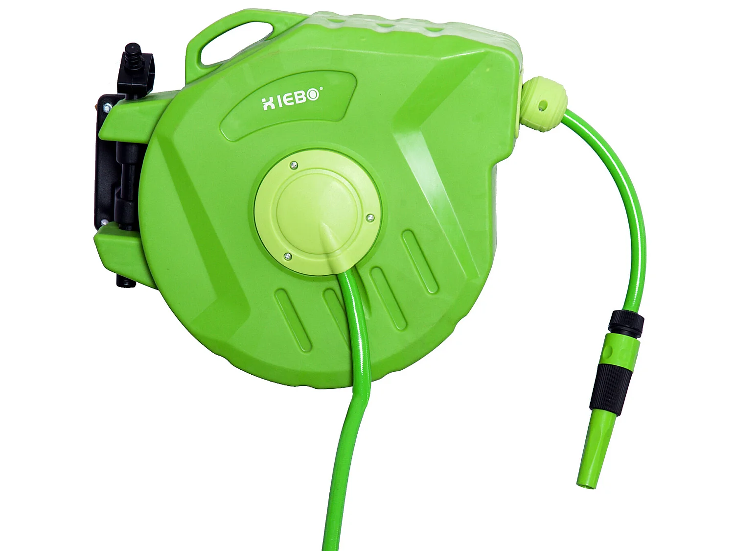 Carrete para manguera verde 47,5x15,5x35,5 cm Outsunny