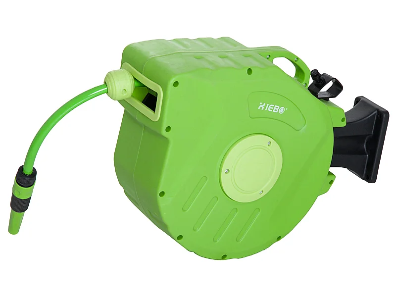 Carrete para manguera verde 47,5x15,5x35,5 cm Outsunny