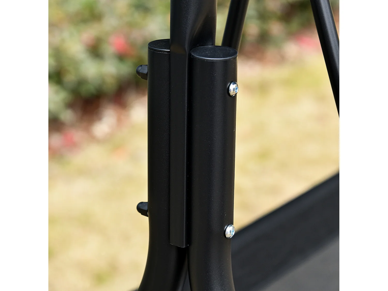 Columpio de jardín negro 172x110x155 cm Outsunny