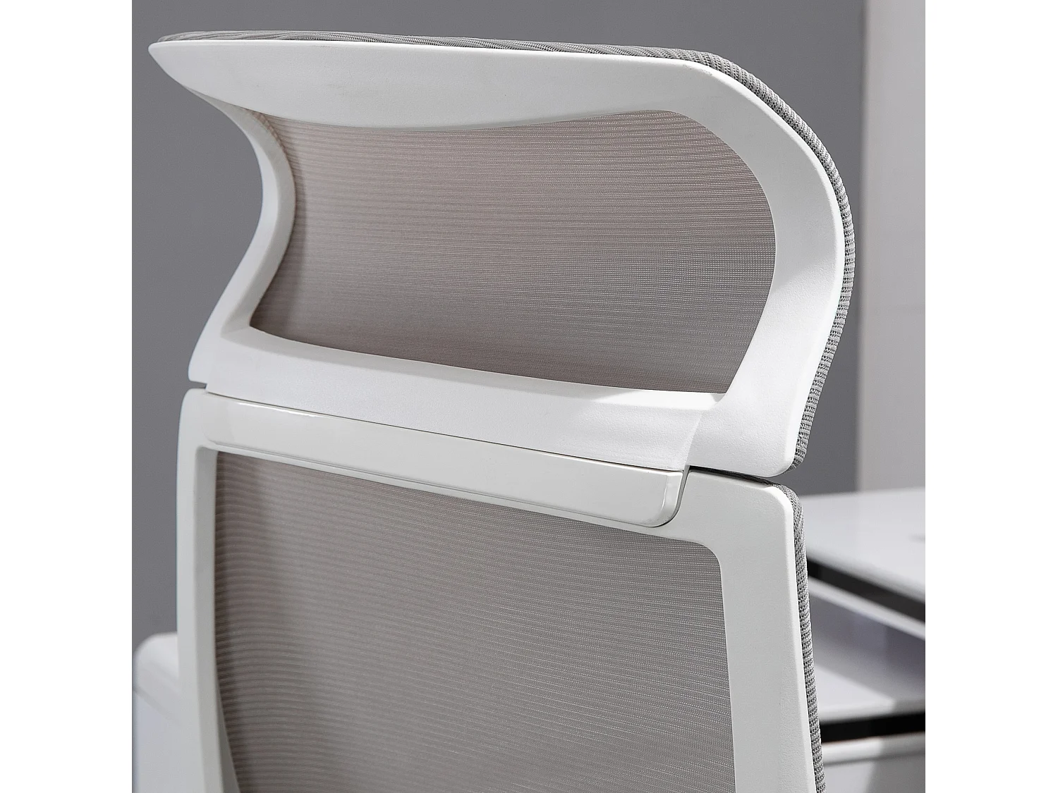 Silla de oficina gris 64x61x128.9 cm Vinsetto