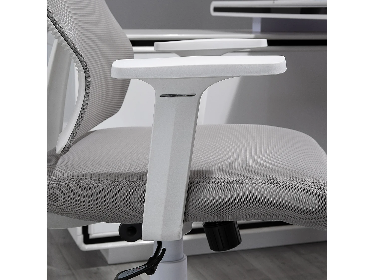 Silla de oficina gris 64x61x128.9 cm Vinsetto