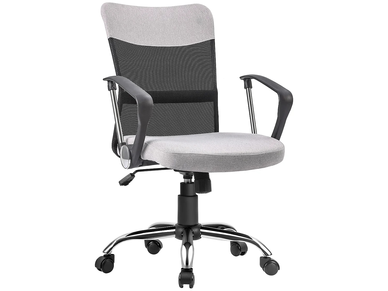 Silla de oficina gris 60x66x101 cm Vinsetto