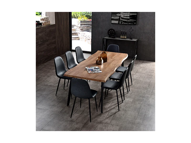 Table de Repas Extensible "Forest" 150-210cm Naturel
