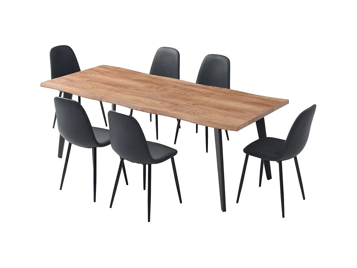 Table de Repas Extensible "Forest" 150-210cm Naturel
