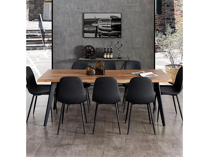 Table de Repas Extensible "Forest" 150-210cm Naturel