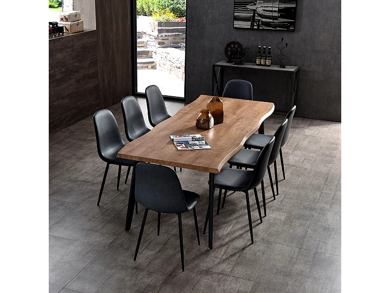 Table de Repas Extensible "Forest" 150-210cm Naturel