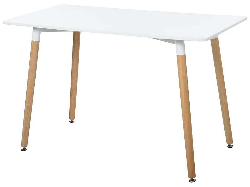 Mesa de comedor blanco 120x60x75 cm HOMCOM