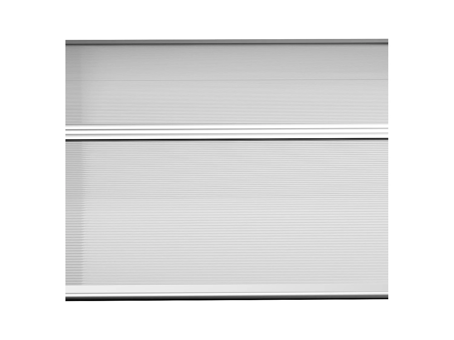 Tejadillo de protección transparente 90x295x23.5 cm Outsunny