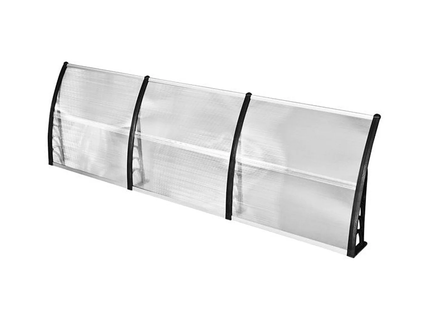 Tejadillo de protección transparente 90x295x23.5 cm Outsunny