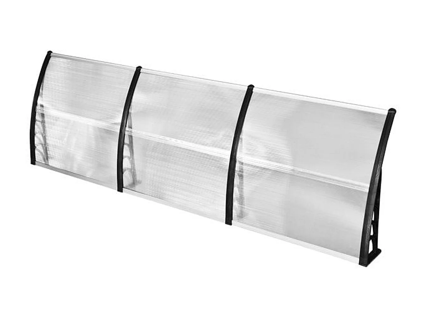 Tejadillo de protección transparente 90x295x23.5 cm Outsunny