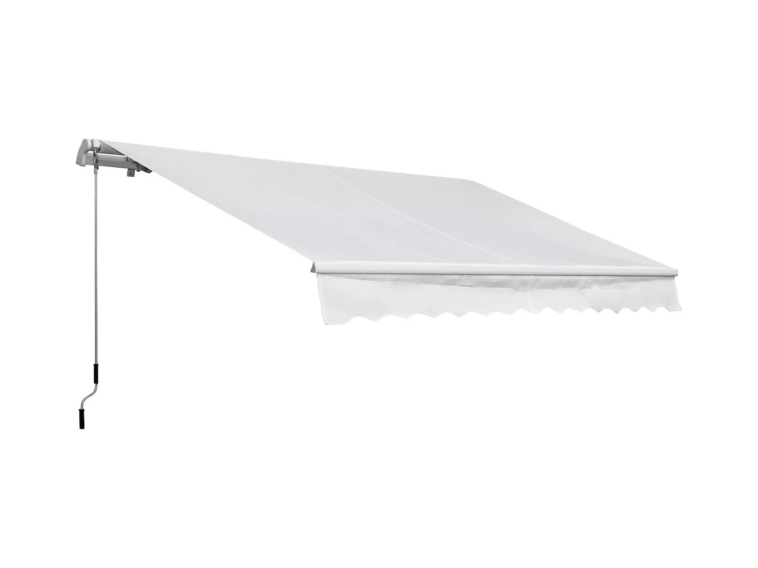 Toldo manual plegable blanco 350x250 cm Outsunny