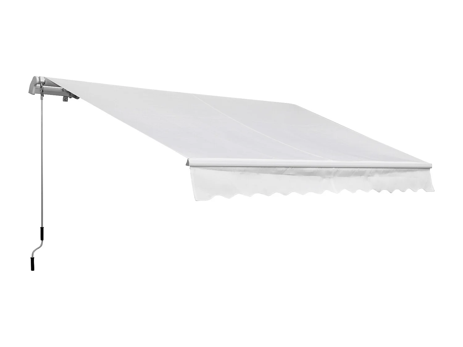 Toldo manual plegable blanco 350x250 cm Outsunny