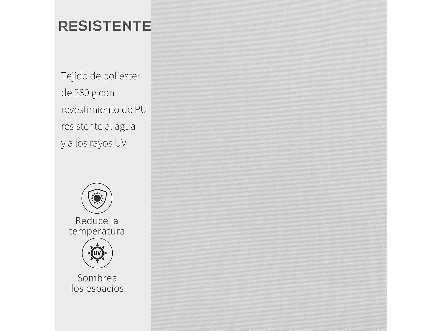 Toldo manual plegable blanco 350x250 cm Outsunny