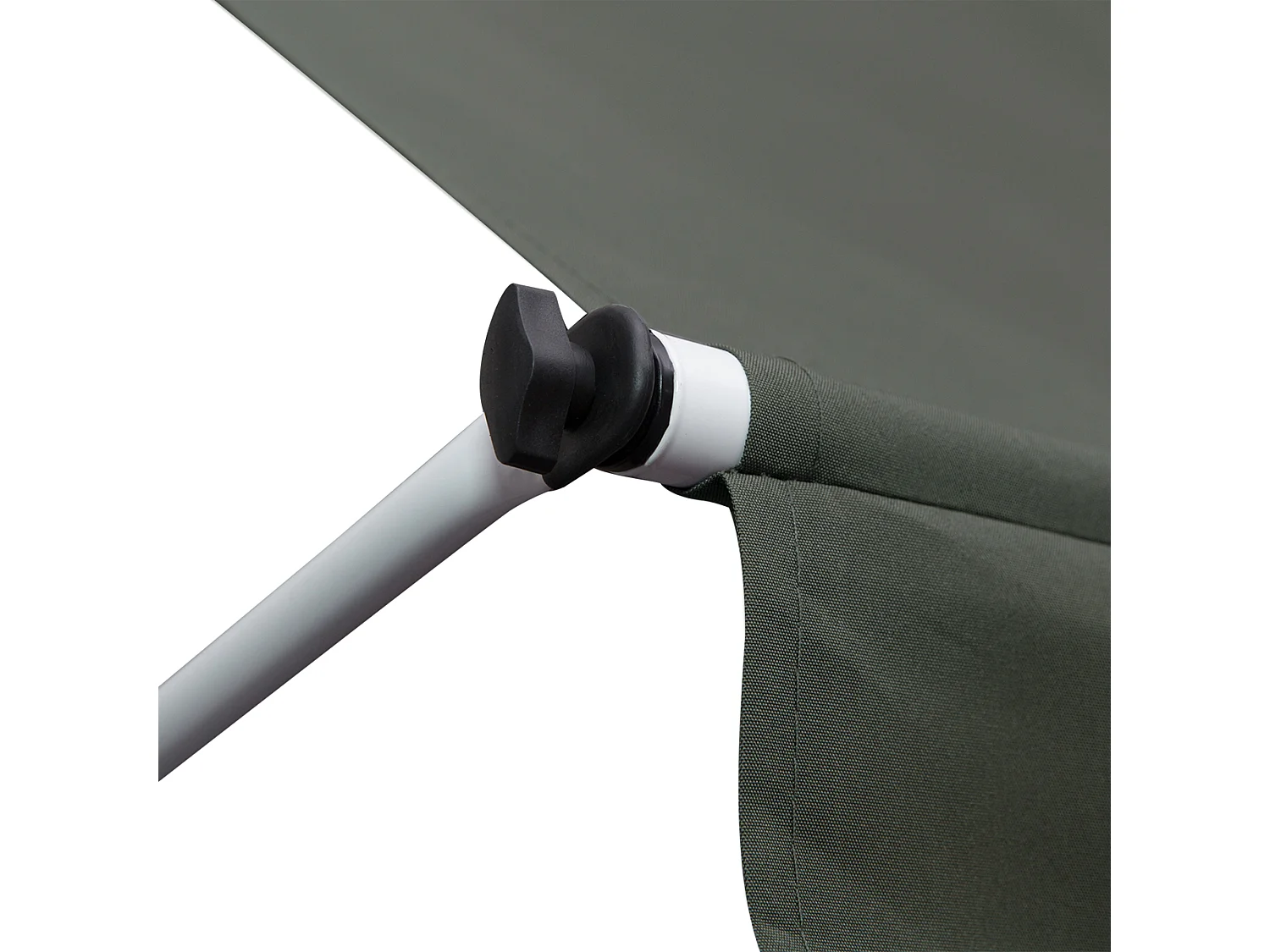 Toldo manual retráctil gris 300x150x280 cm Outsunny