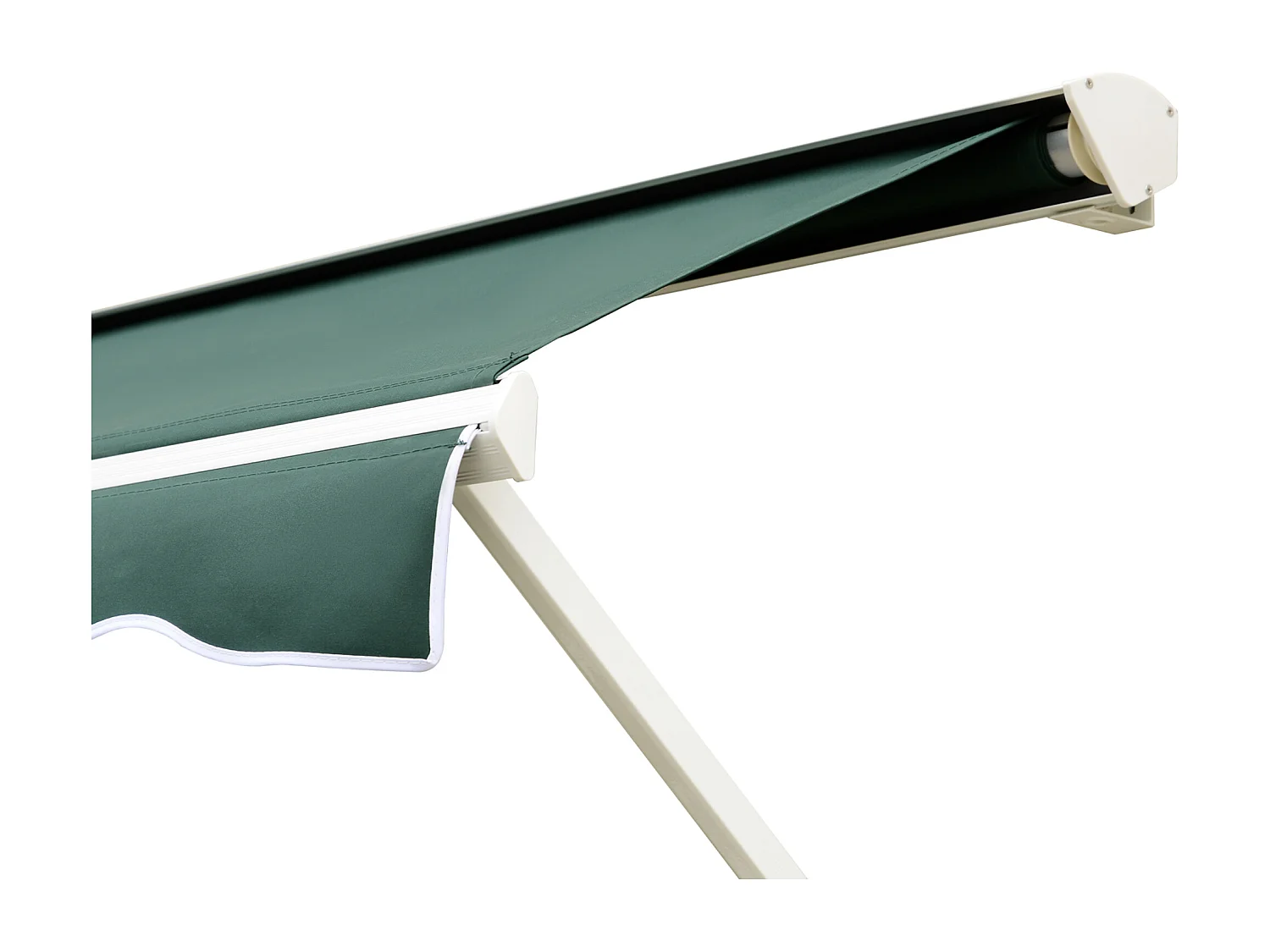 Toldo de ventana verde 180x70x0 cm Outsunny