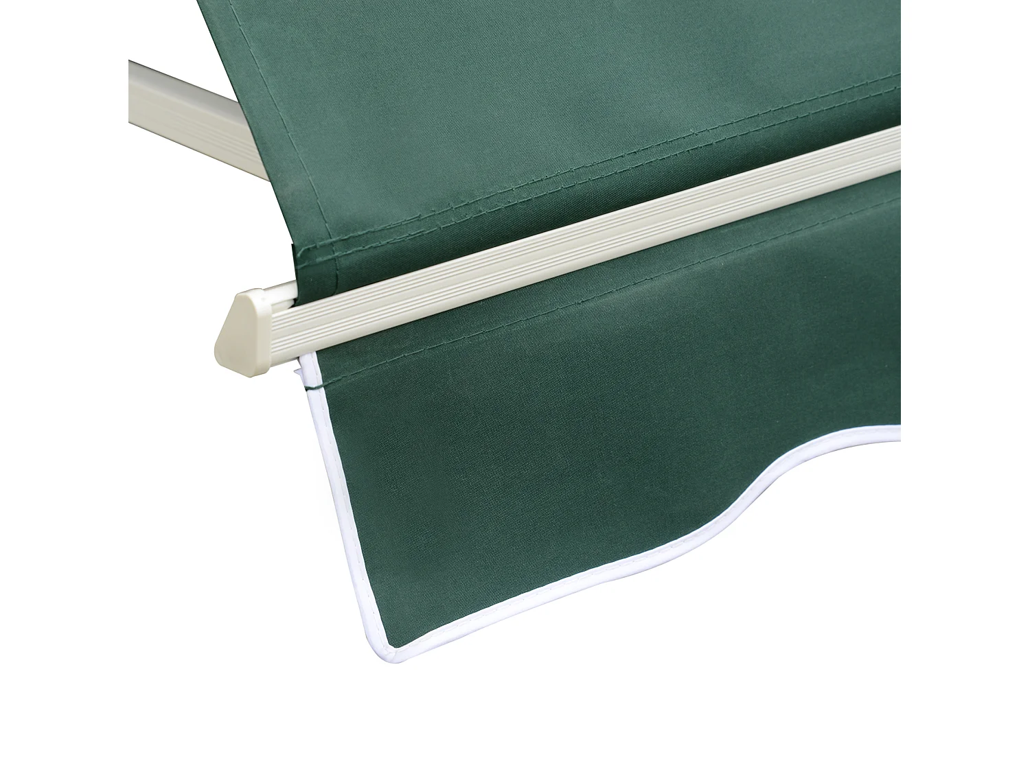 Toldo de ventana verde 180x70x0 cm Outsunny