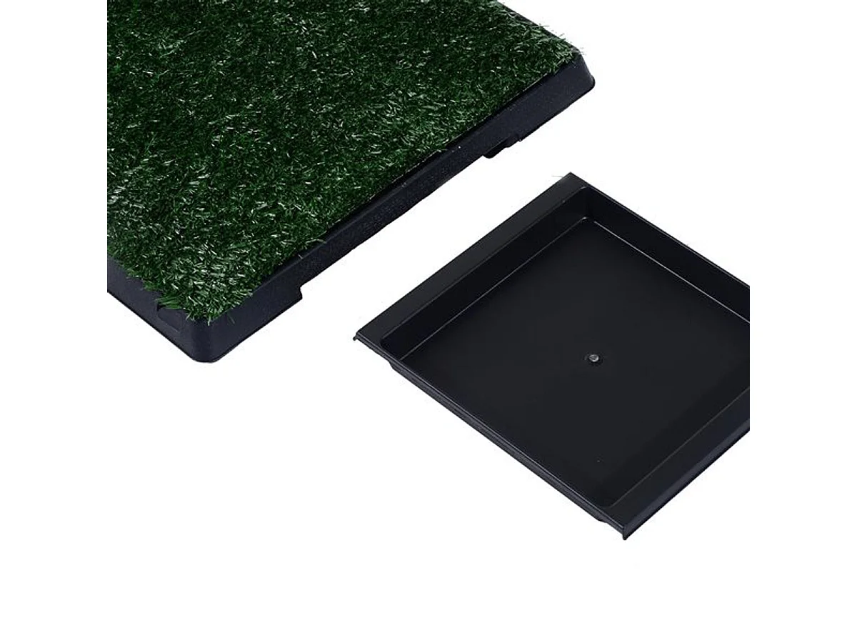 Inodoro de bandeja para perros verde 51x63x6cm PawHut