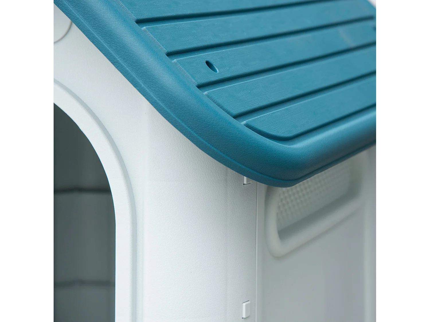 Caseta para perros azul y gris 59x75x66 cm PawHut