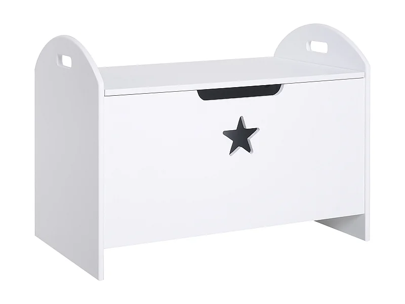 Organizador de juguete de niño blanco 62x40x46.5 cm HOMCOM