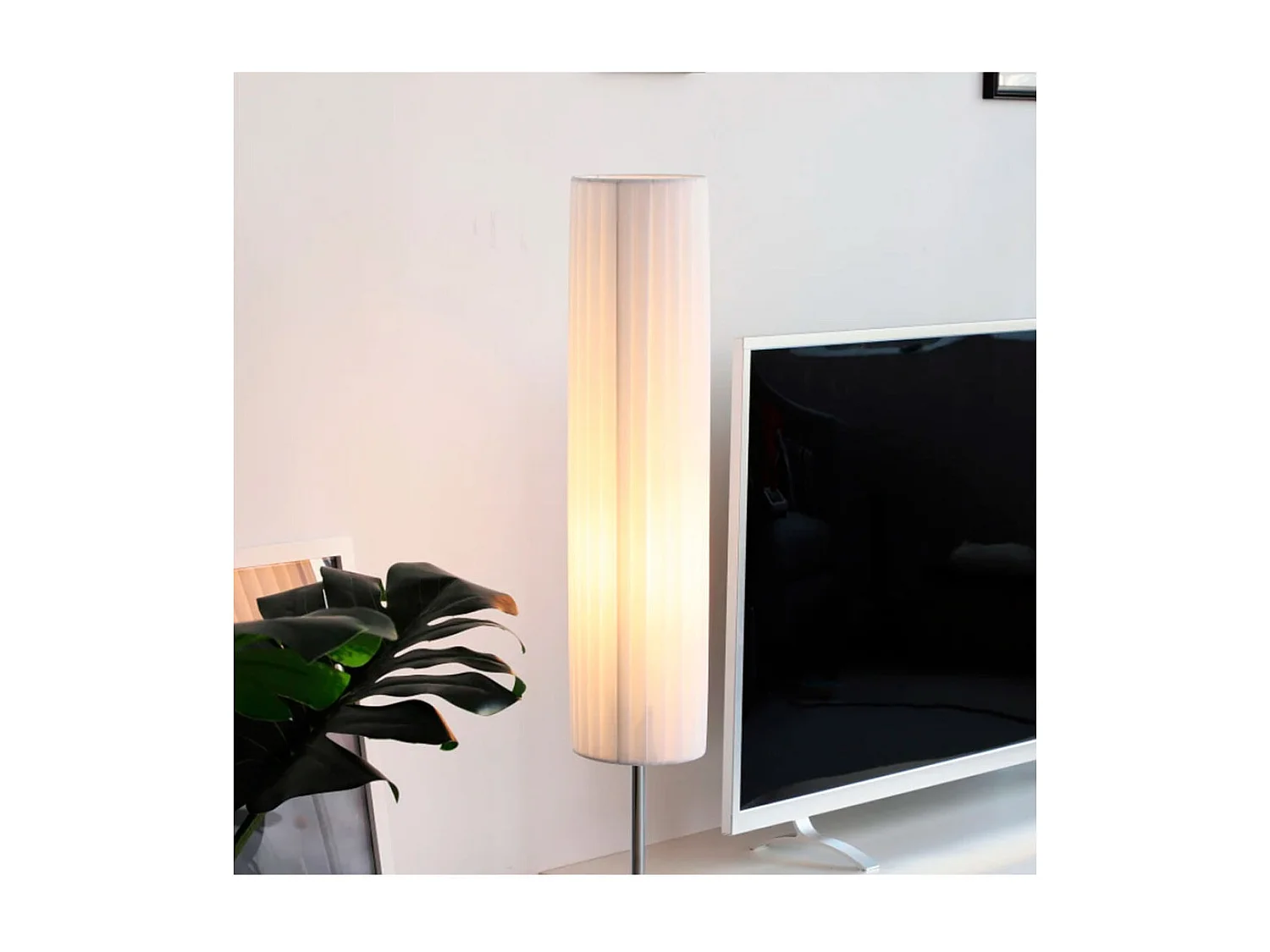 Lámpara de pie blanco 16x16x120cm HOMCOM