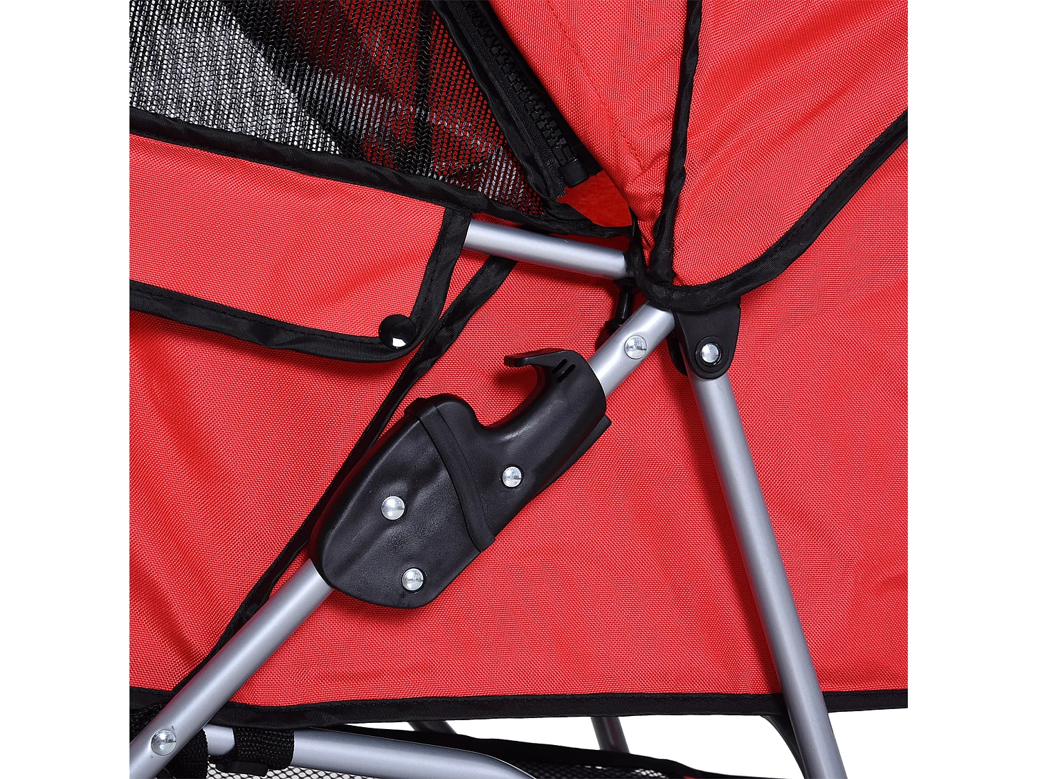 Cochecito para perro y gato rojo 75x45x97 cm PawHut