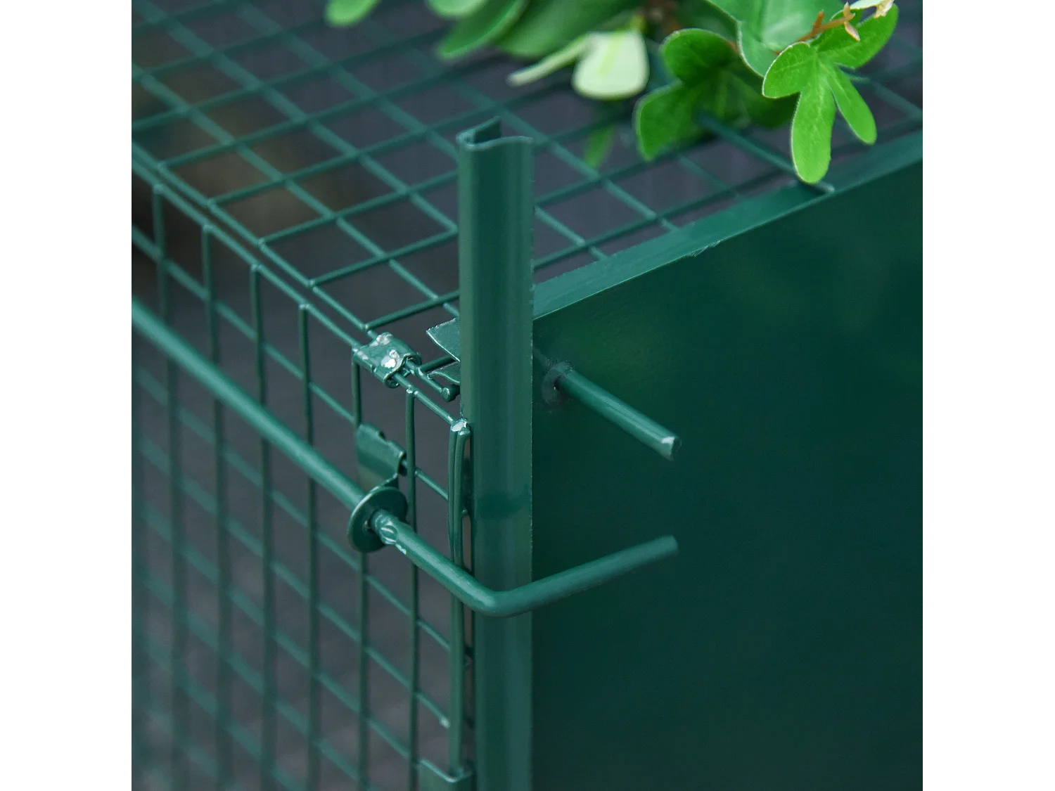 Trampa para animales vivos verde oscuro 100 x 25 x 28cm PawHut