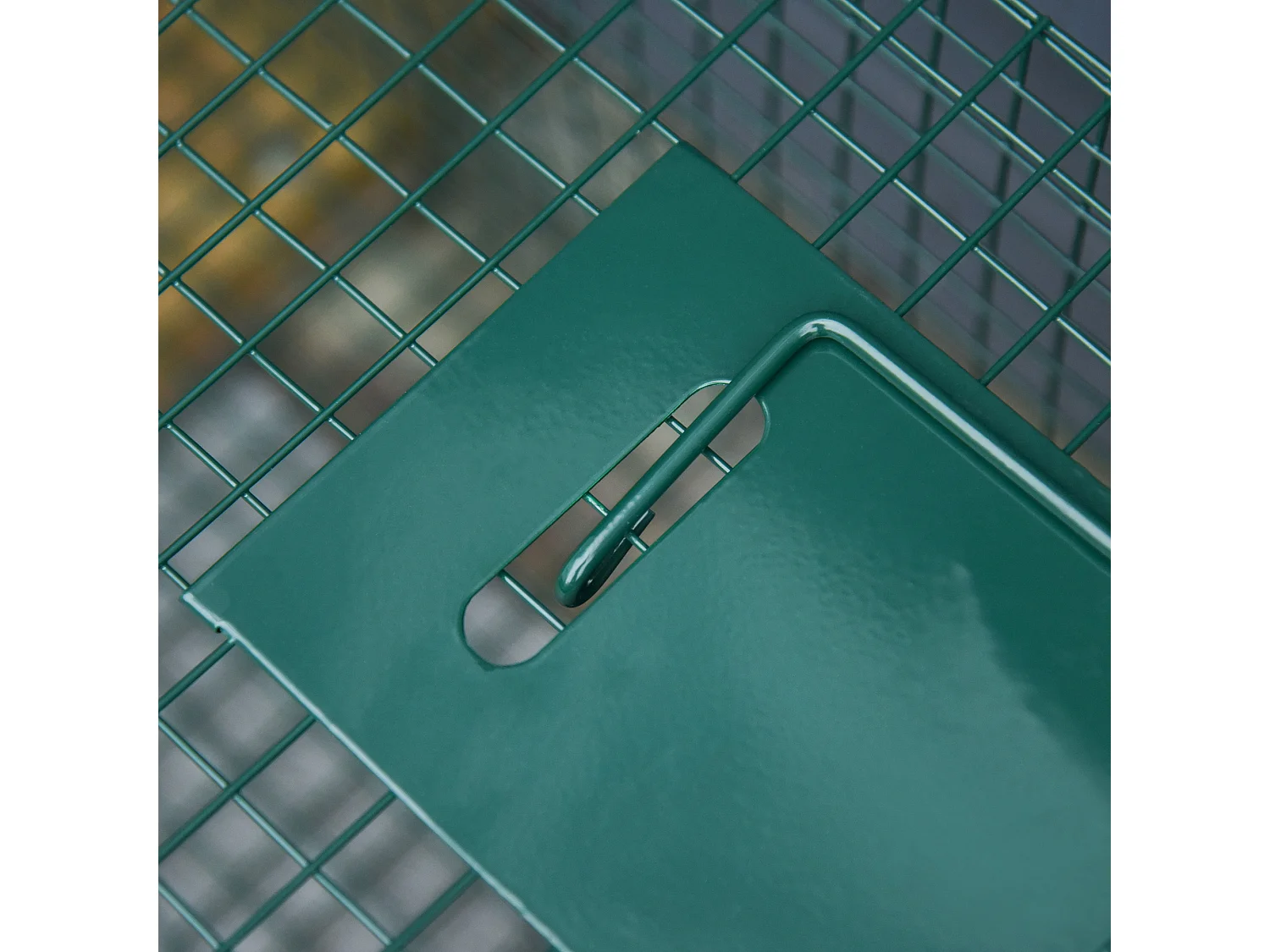 Trampa para animales vivos verde oscuro 100 x 25 x 28cm PawHut