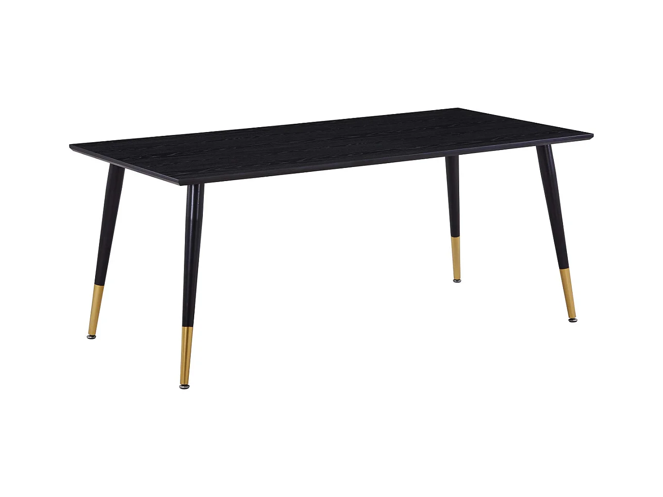 Table à Manger Design "Dipp" 180cm Noir & Or