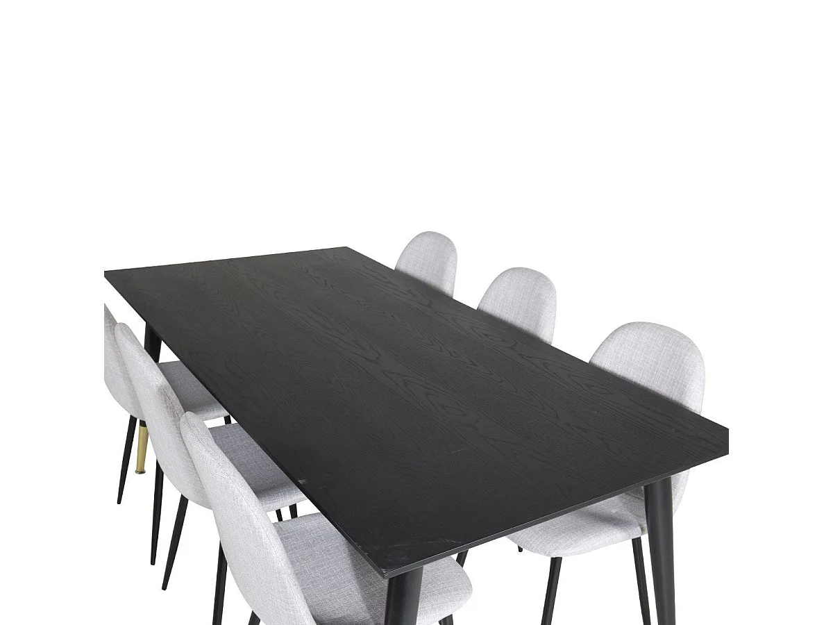 Table à Manger Design "Dipp" 180cm Noir & Or