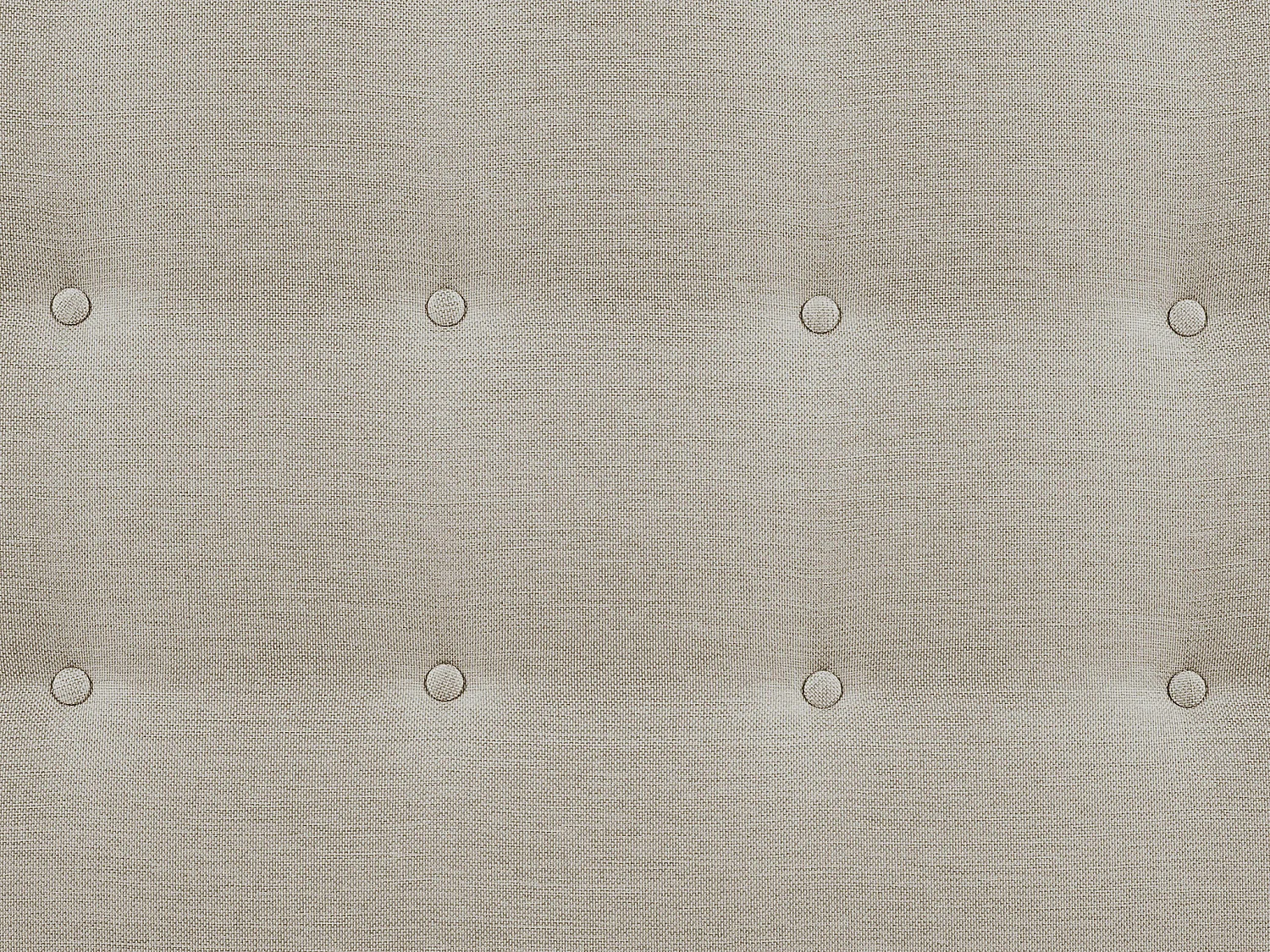 Cabeceira de cama estofada FRANCESCO - 160 cm - Tecido - Bege