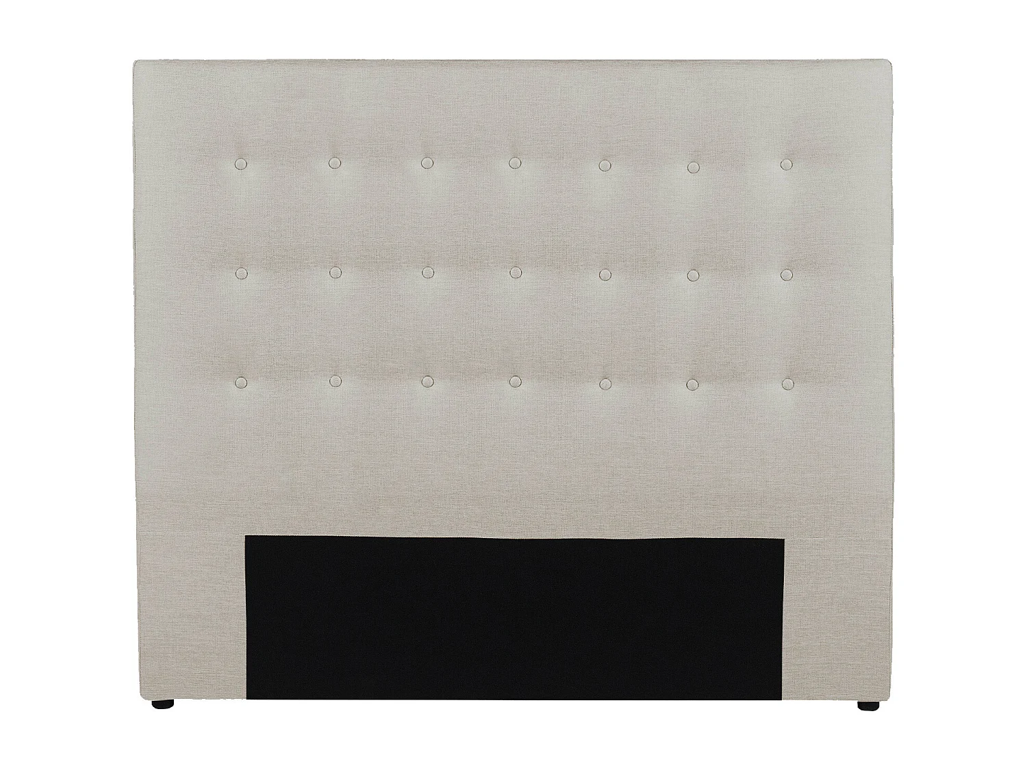 Cabeceira de cama estofada FRANCESCO - 160 cm - Tecido - Bege