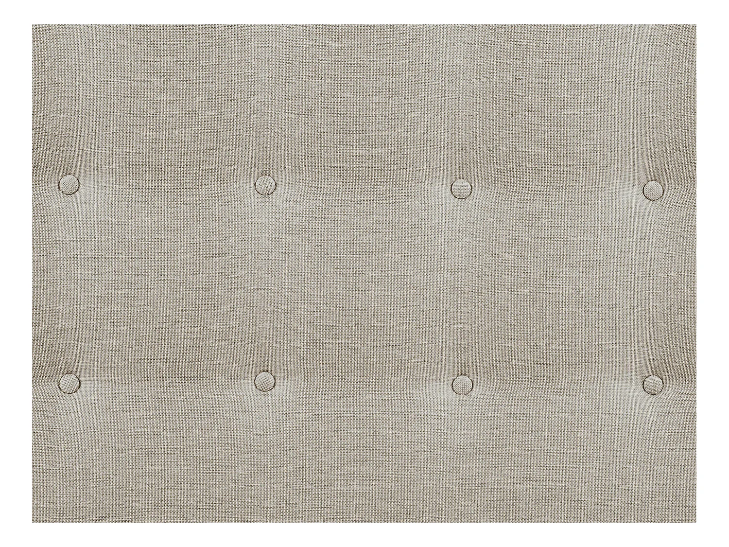 Cabecero acolchado FRANCESCO - 140 cm - Tela - Beige