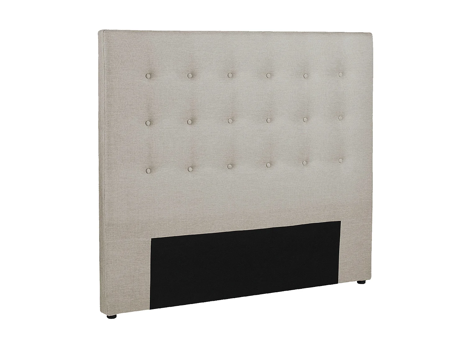 Testata capitonné 140 cm in Tessuto Beige - FRANCESCO