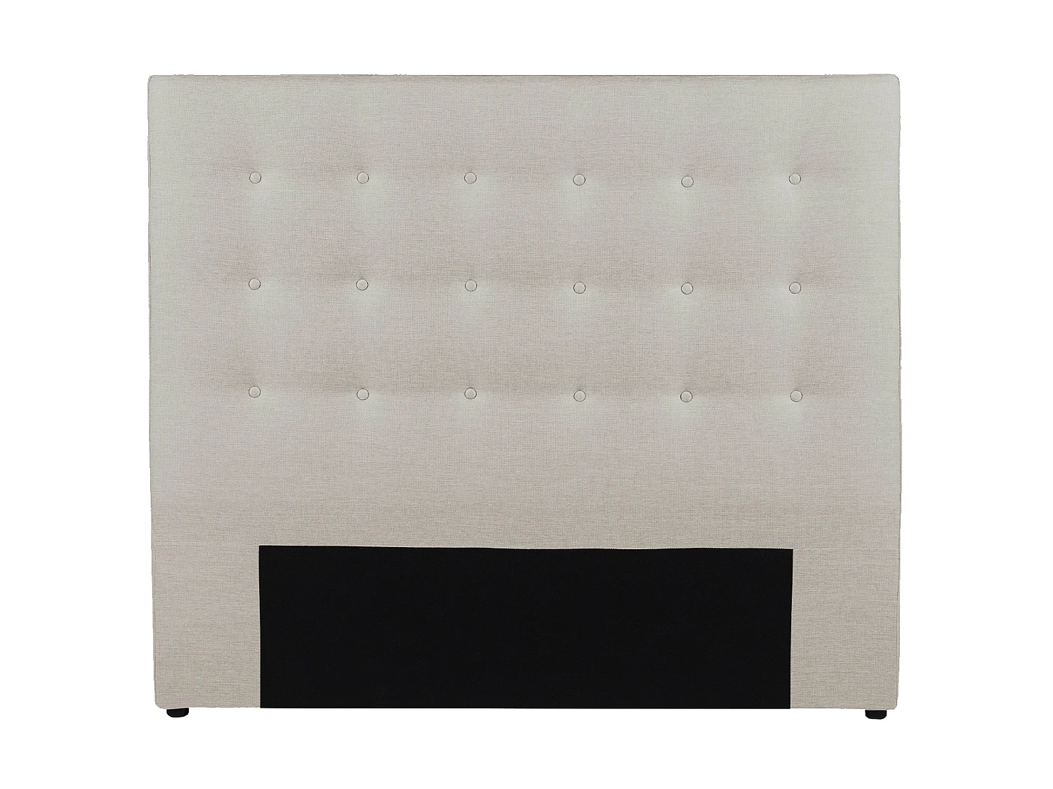 Testata capitonné 140 cm in Tessuto Beige - FRANCESCO