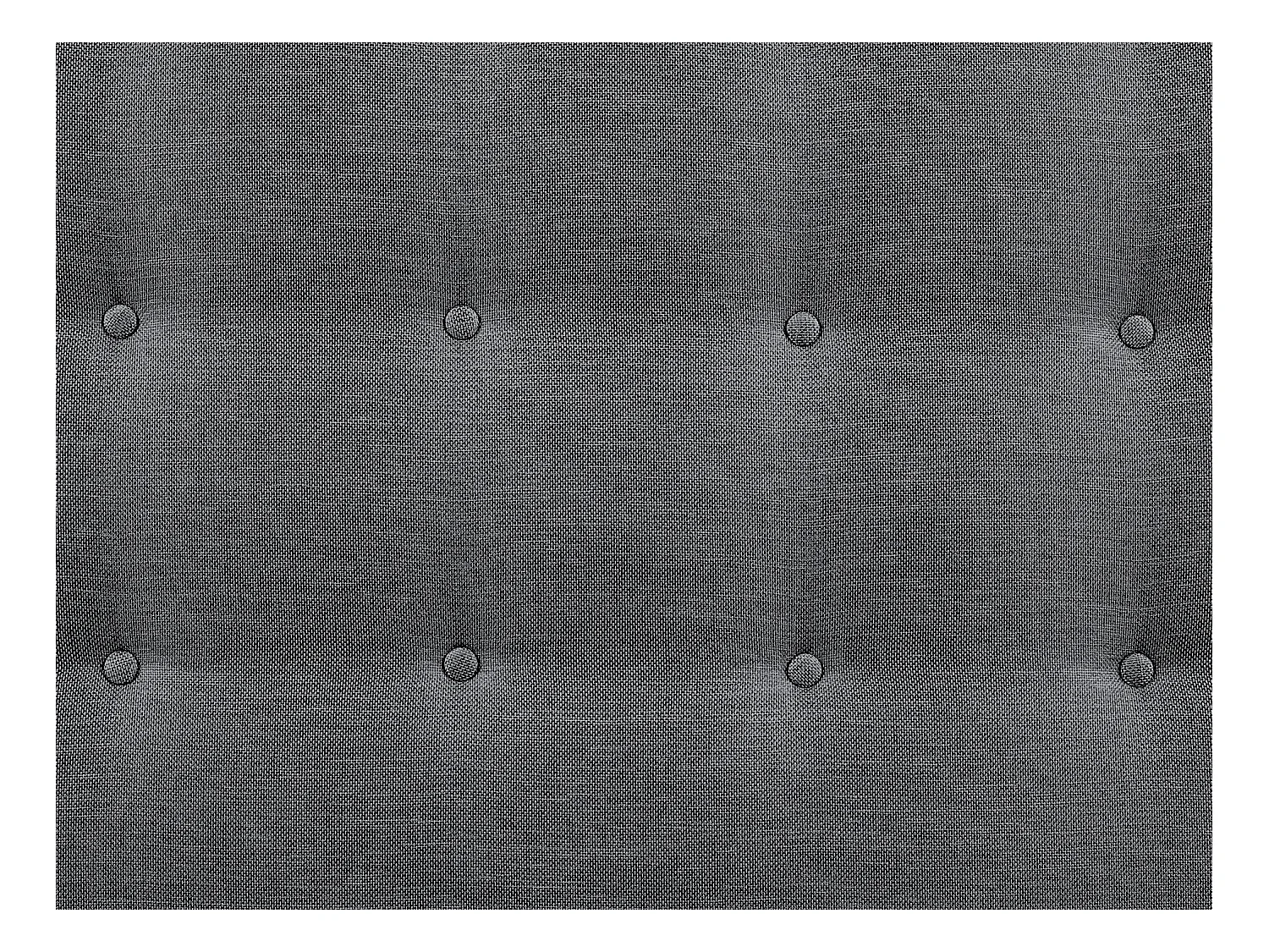 Testata capitonné FRANCESCO - 140 cm - Tessuto - Grigio