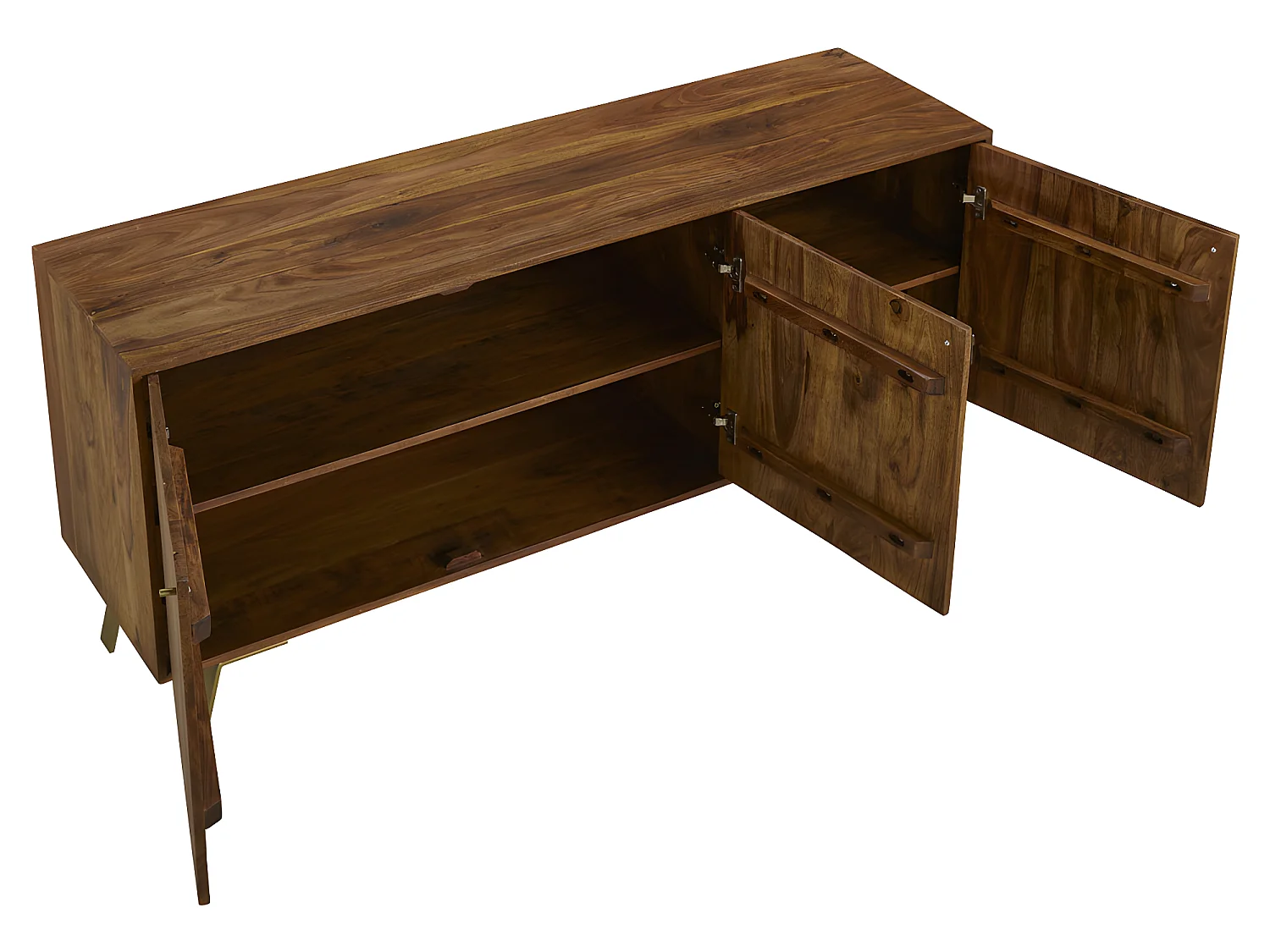 Sideboard mit 3 Türen - Seeshamholz & Metall - ORPHEA