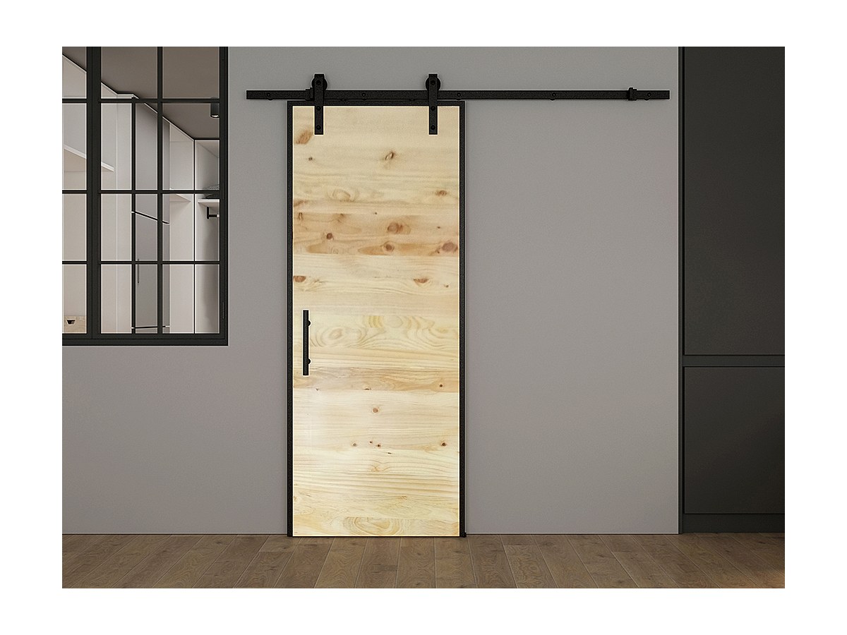 Puerta corredera RUSTIC - Alt. 205 cm x Ancho 83cm - Madera