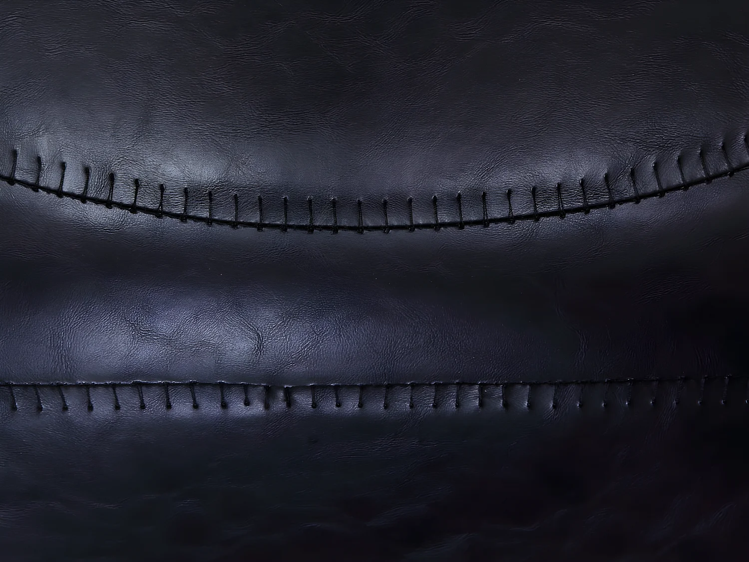 Conjunto de 6 cadeiras LUBINE - Pele sintética - Preto