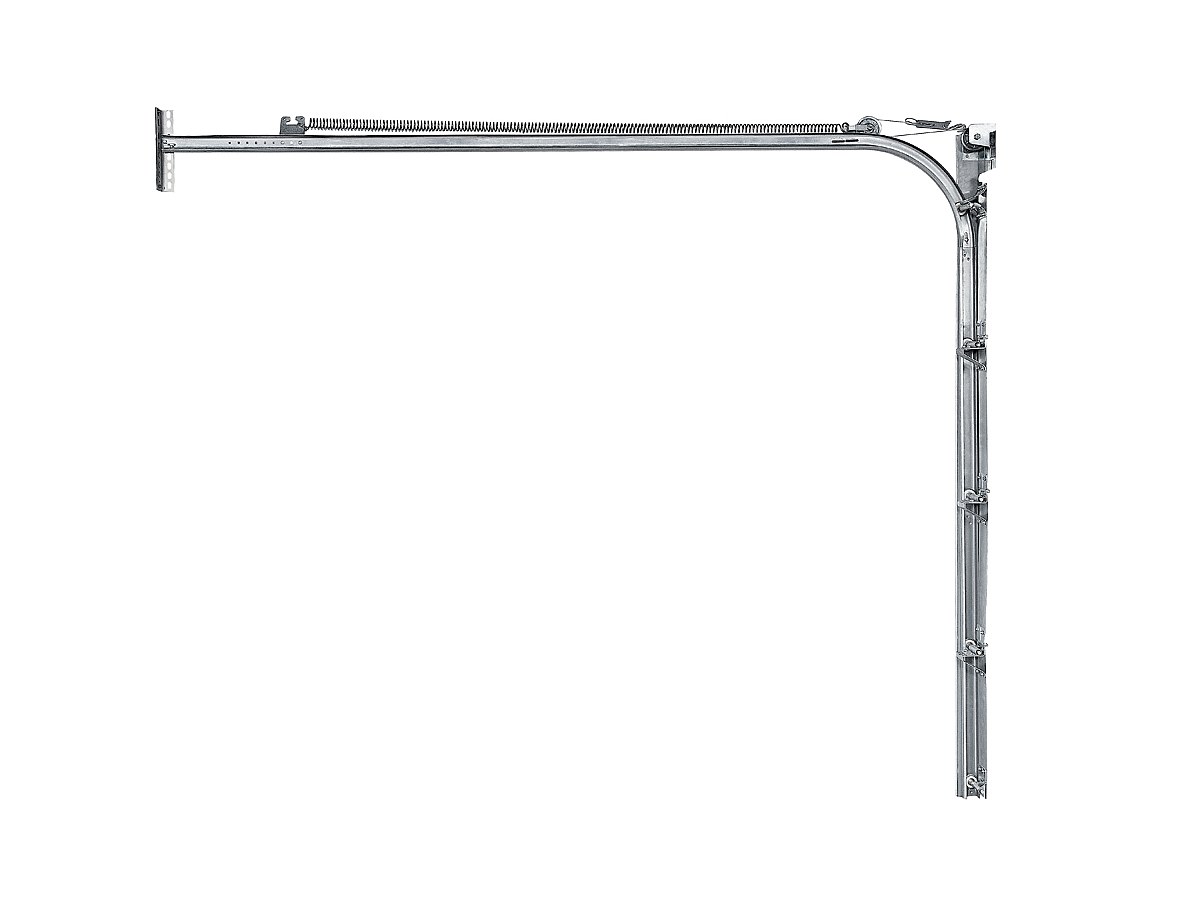 Puerta de garaje seccional con ventanas blanca SPEOS