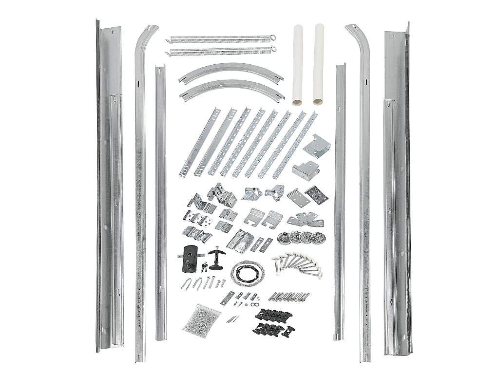 Puerta de garaje seccional CADILLO con ranuras - Gris