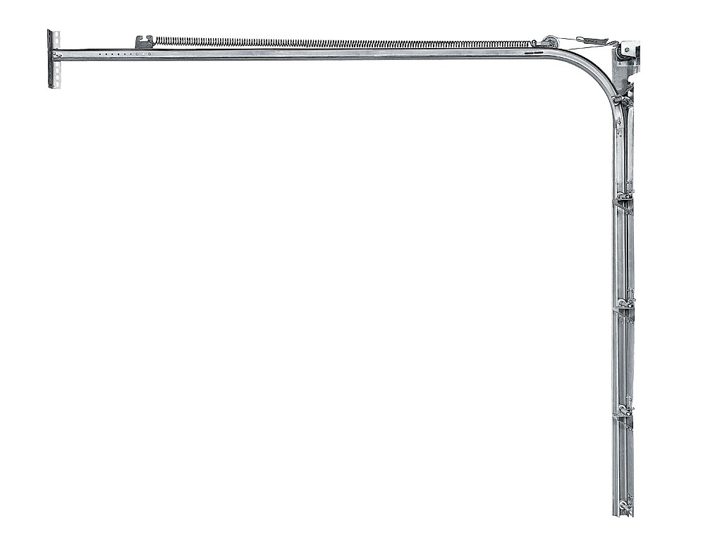 Puerta de garaje seccional CADILLO con ranuras - Gris