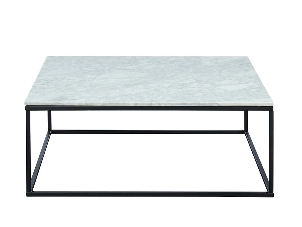 Salontafel design ARETHA - Marmer en Metaal - Wit en Zwart - van Pascal Morabito