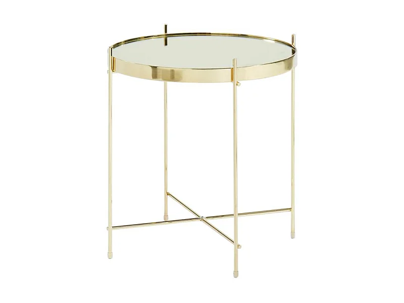 Beistelltisch - Metall - Goldfarben - MARCIA