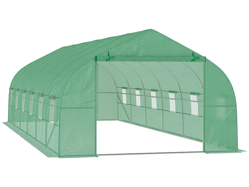 Invernadero de jardín verde 800x300x200 cm Outsunny