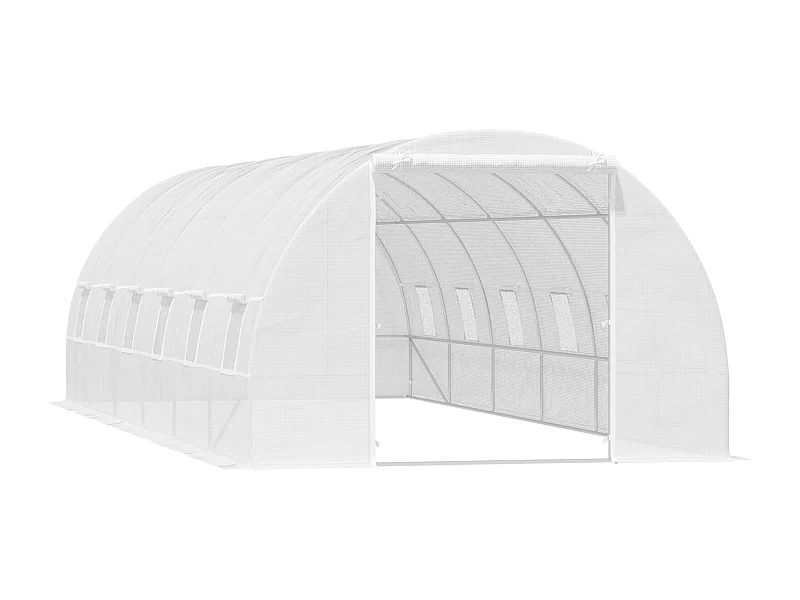 Invernadero de jardín blanco 800x300x200 cm Outsunny