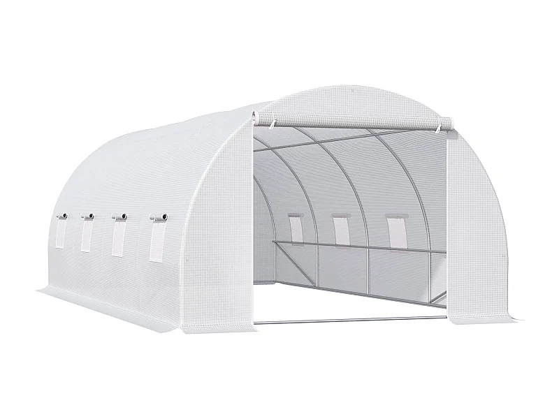 Invernadero blanco 600x300x200 cm Outsunny