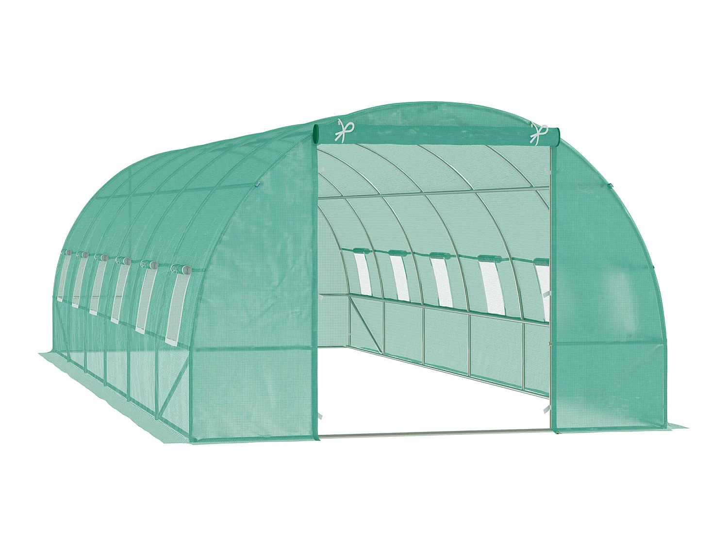 Invernadero de jardín verde 800x300x200 cm Outsunny