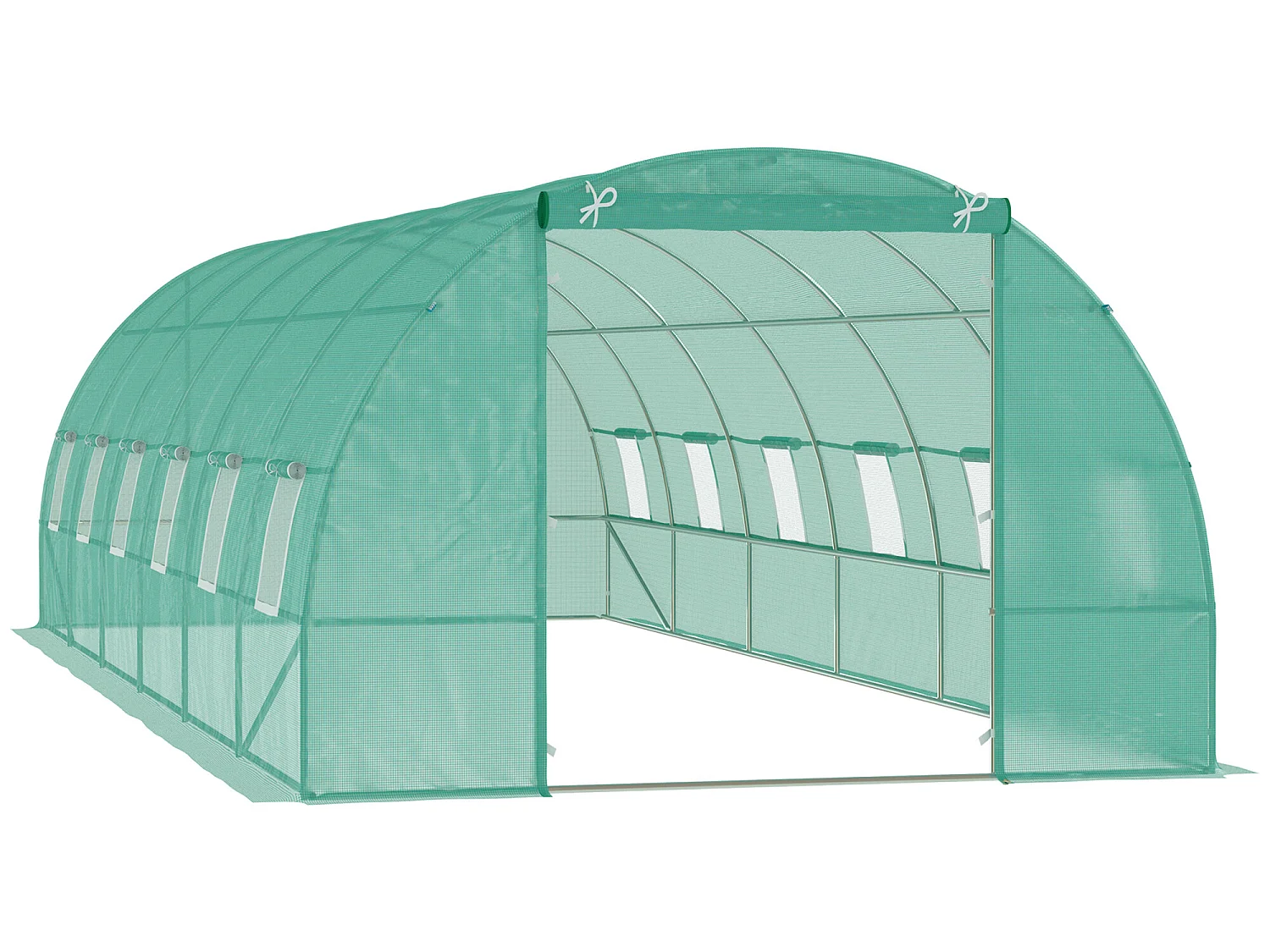Invernadero de jardín verde 800x300x200 cm Outsunny